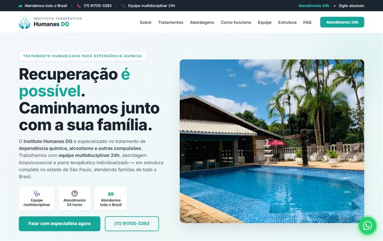 Site Instituto Humanas DQ